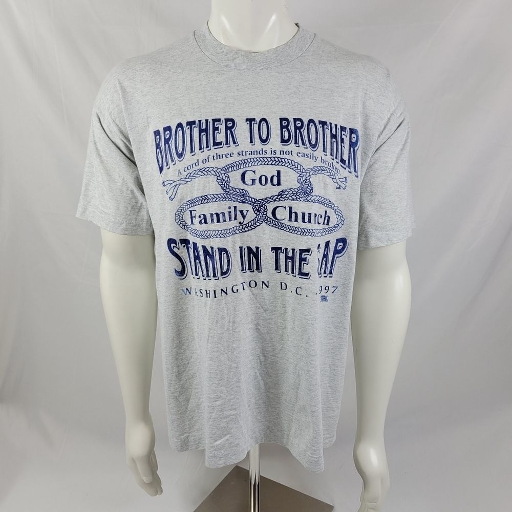 VTG God Family Church Fruit of the Loom single stitch t-shirt mens XL
